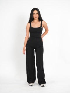 Black Wide Leg Errand Pants