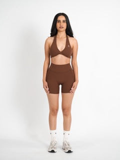 Brown Sculpt Shorts