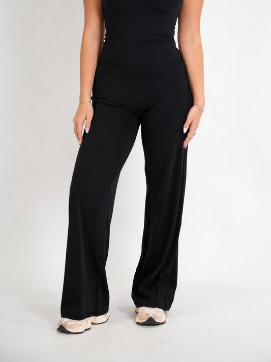 Black Wide Leg Errand Pants
