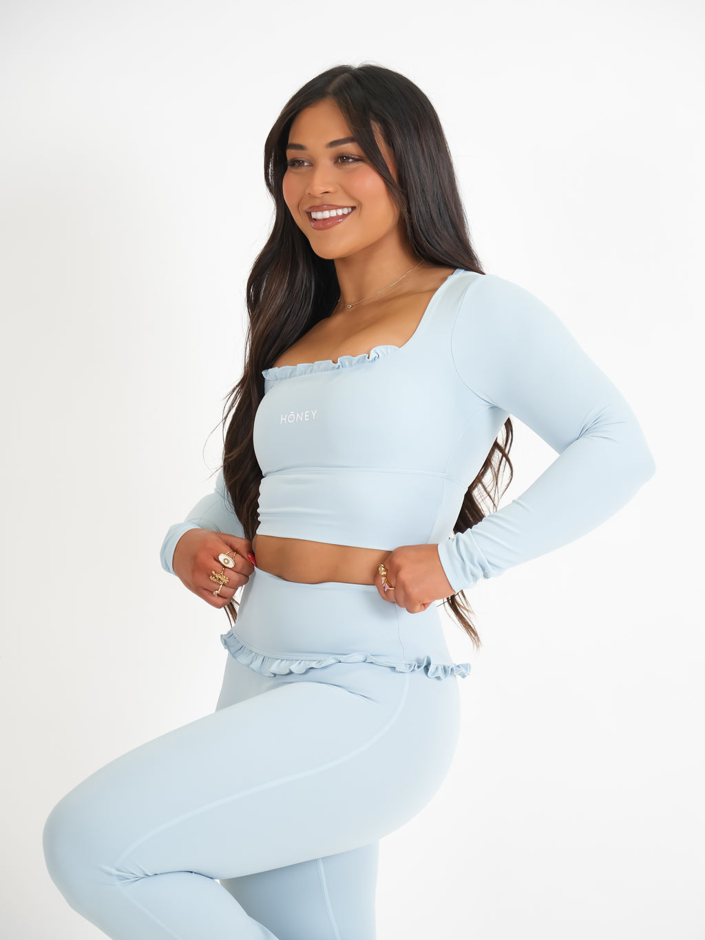 Baby Blue Frill Flairs