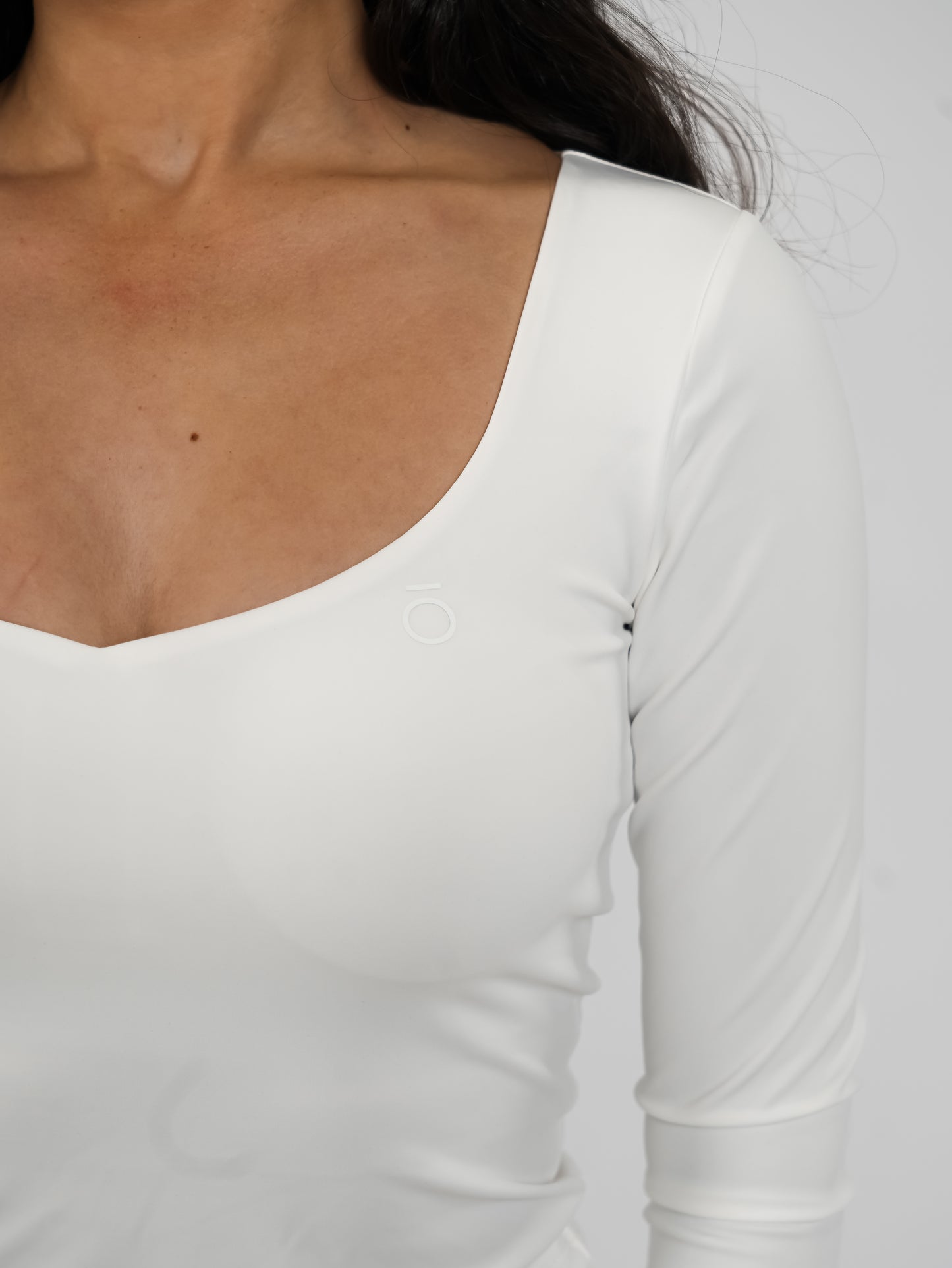 Pearl White Essential Long Sleeve Top